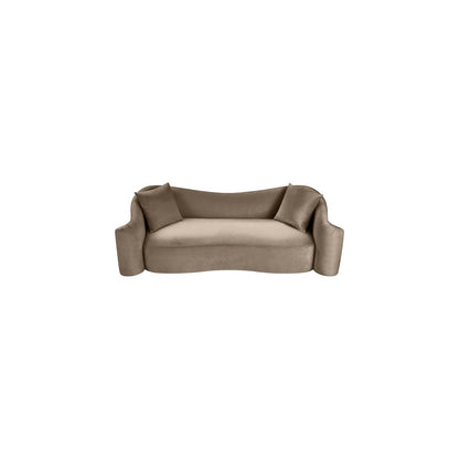 Destin Taupe Velvet Sofa