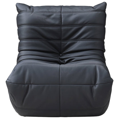 Relax Black Vegan Leather Upholstered Chair