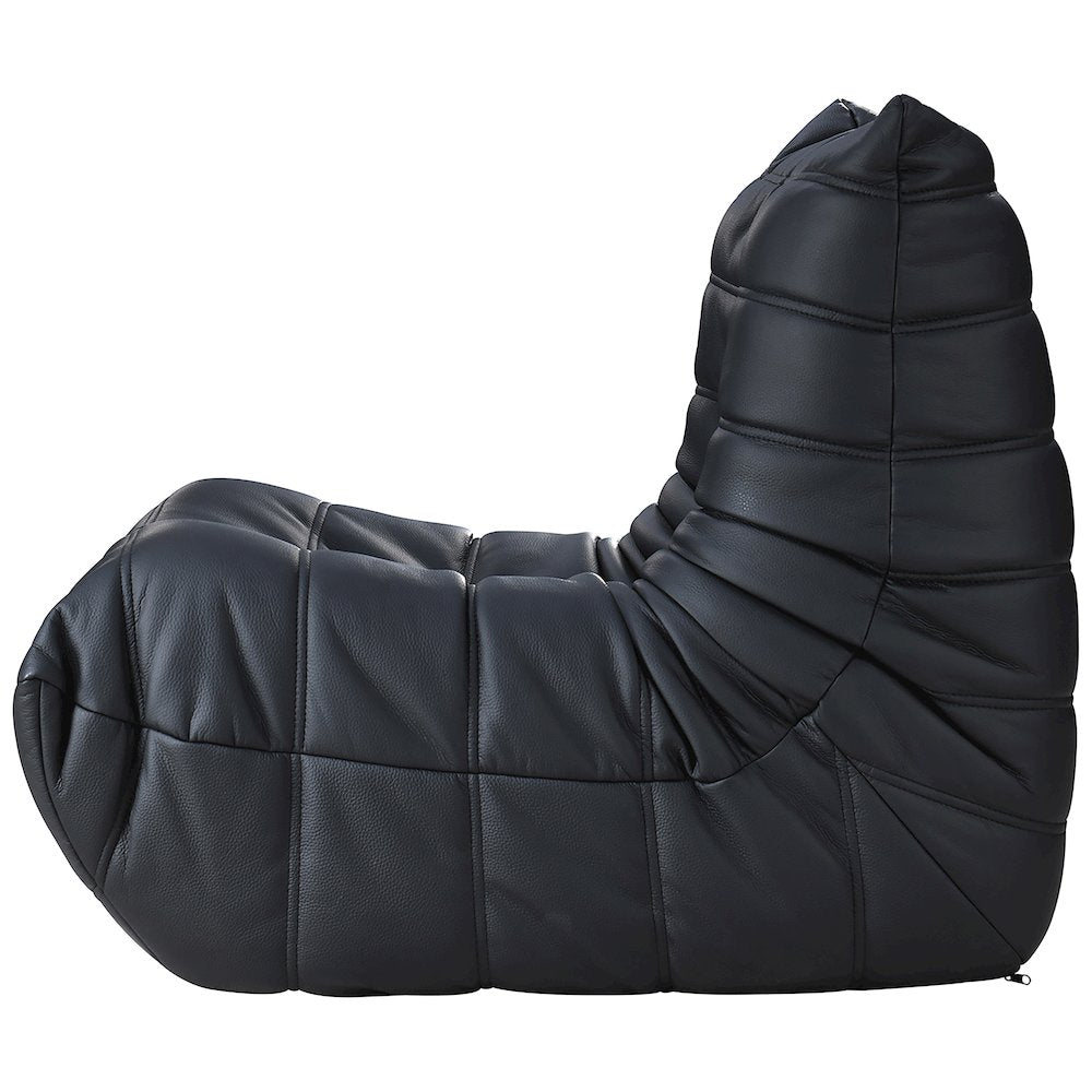 Relax Black Vegan Leather Upholstered Chair