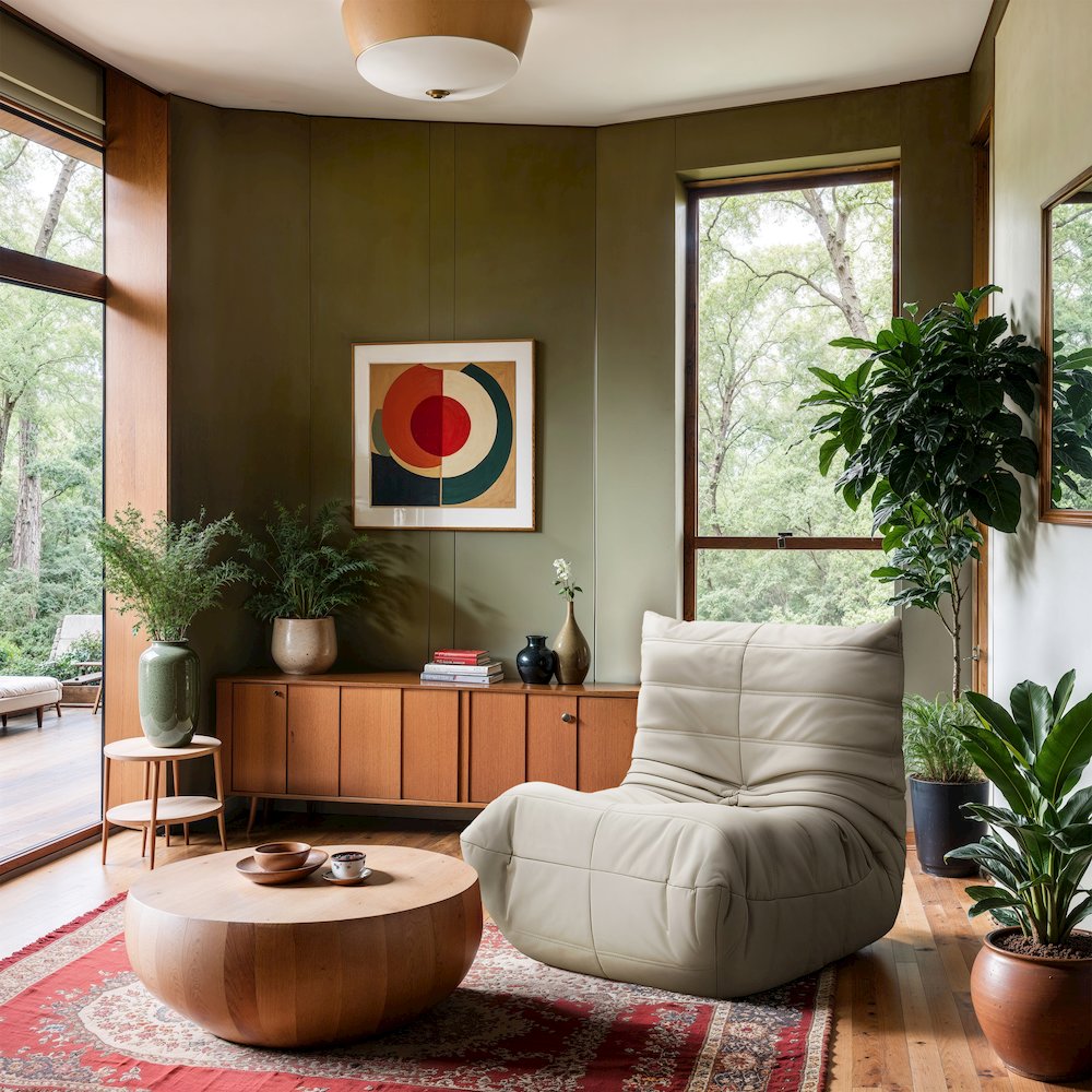 Relax Cream Vegan Leather Upholstered Chair