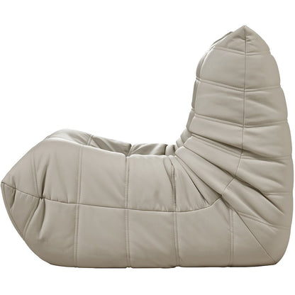 Relax Cream Vegan Leather Upholstered Chair