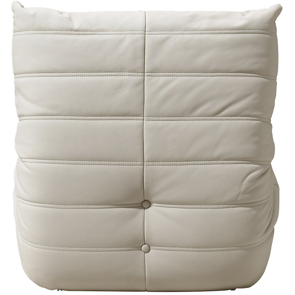 Relax Cream Vegan Leather Upholstered Chair