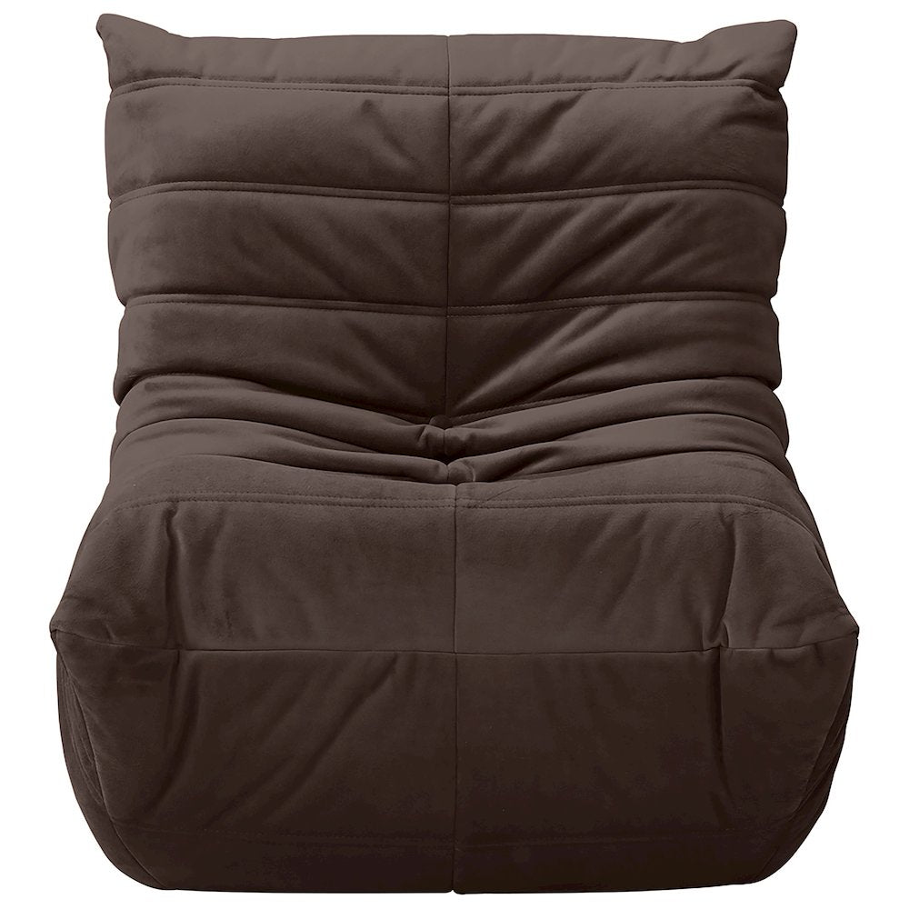 Relax Brown Velvet Upholstered Chair