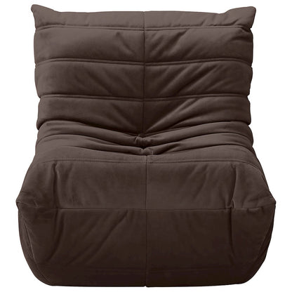 Relax Brown Velvet Upholstered Chair