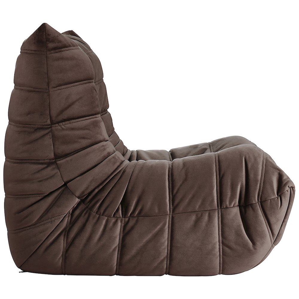 Relax Brown Velvet Upholstered Chair