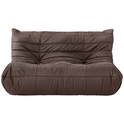 Relax 54.75" Brown Velvet Upholstered Loveseat