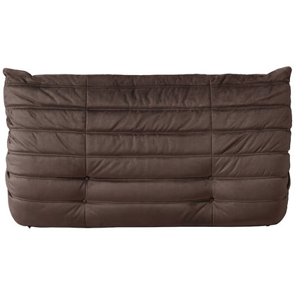 Relax 54.75" Brown Velvet Upholstered Loveseat