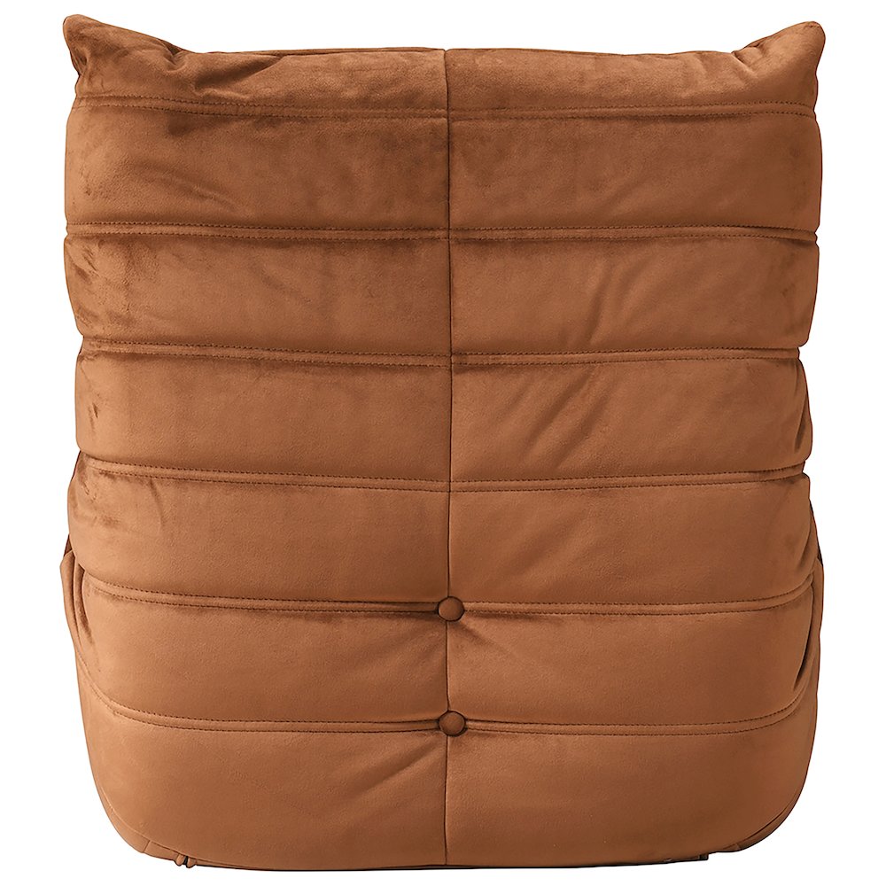 Relax Cognac Velvet Upholstered Chair