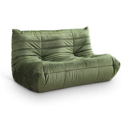 Relax 54.75" Green Velvet Upholstered Loveseat