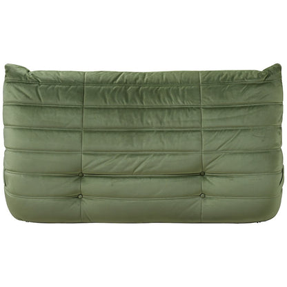 Relax 54.75" Green Velvet Upholstered Loveseat