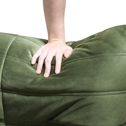 Relax 54.75" Green Velvet Upholstered Loveseat