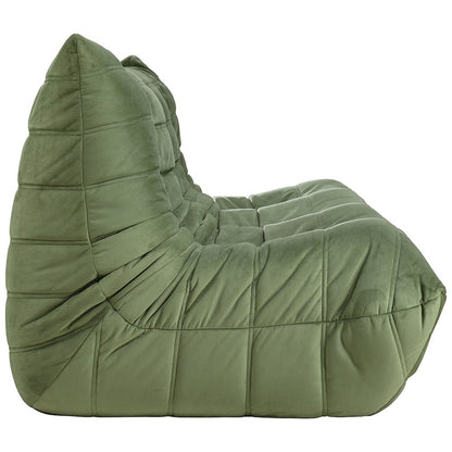 Relax 77.75" Green Velvet Upholstered Sofa
