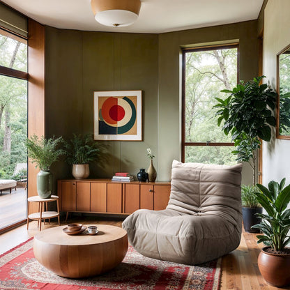 Relax Taupe Velvet Upholstered Chair