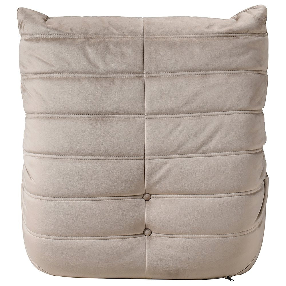 Relax Taupe Velvet Upholstered Chair