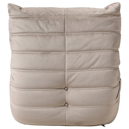 Relax Taupe Velvet Upholstered Chair