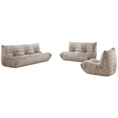 Relax Taupe Velvet Upholstered Chair