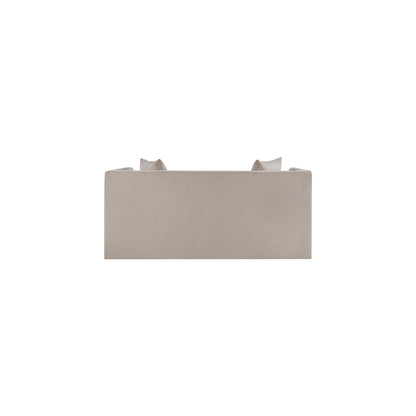 Everett Beige Chenille Fabric Loveseat
