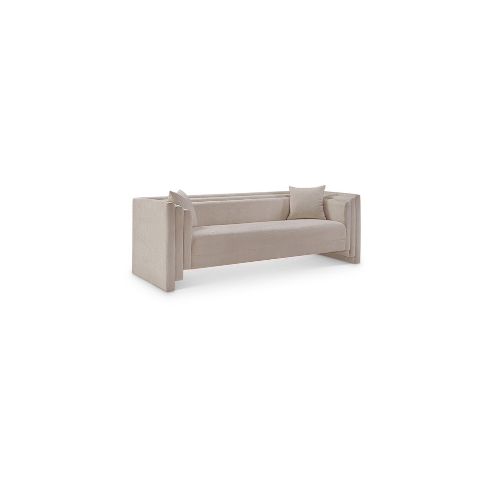Everett Beige Chenille Fabric Sofa