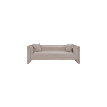 Everett Beige Chenille Fabric Sofa
