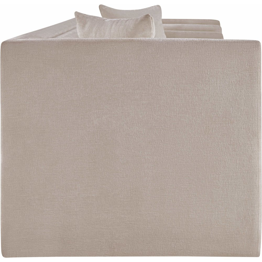 Everett Beige Chenille Fabric Sofa