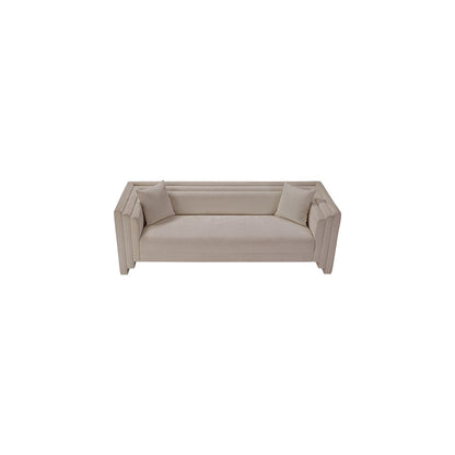 Everett Beige Chenille Fabric Sofa