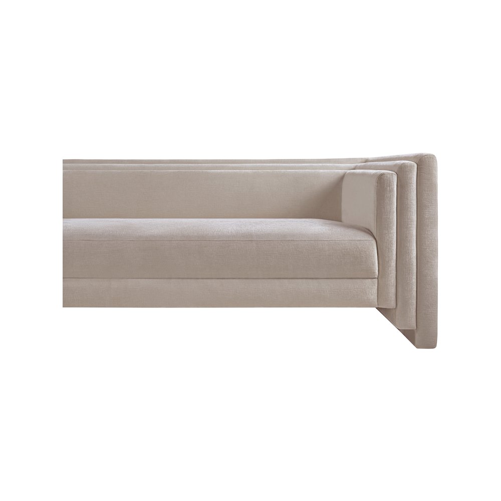 Everett Beige Chenille Fabric Sofa