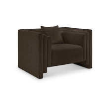 Everett Brown Chenille Fabric Chair