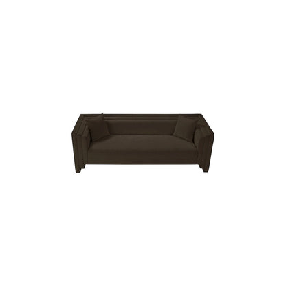 Everett Brown Chenille Fabric Sofa