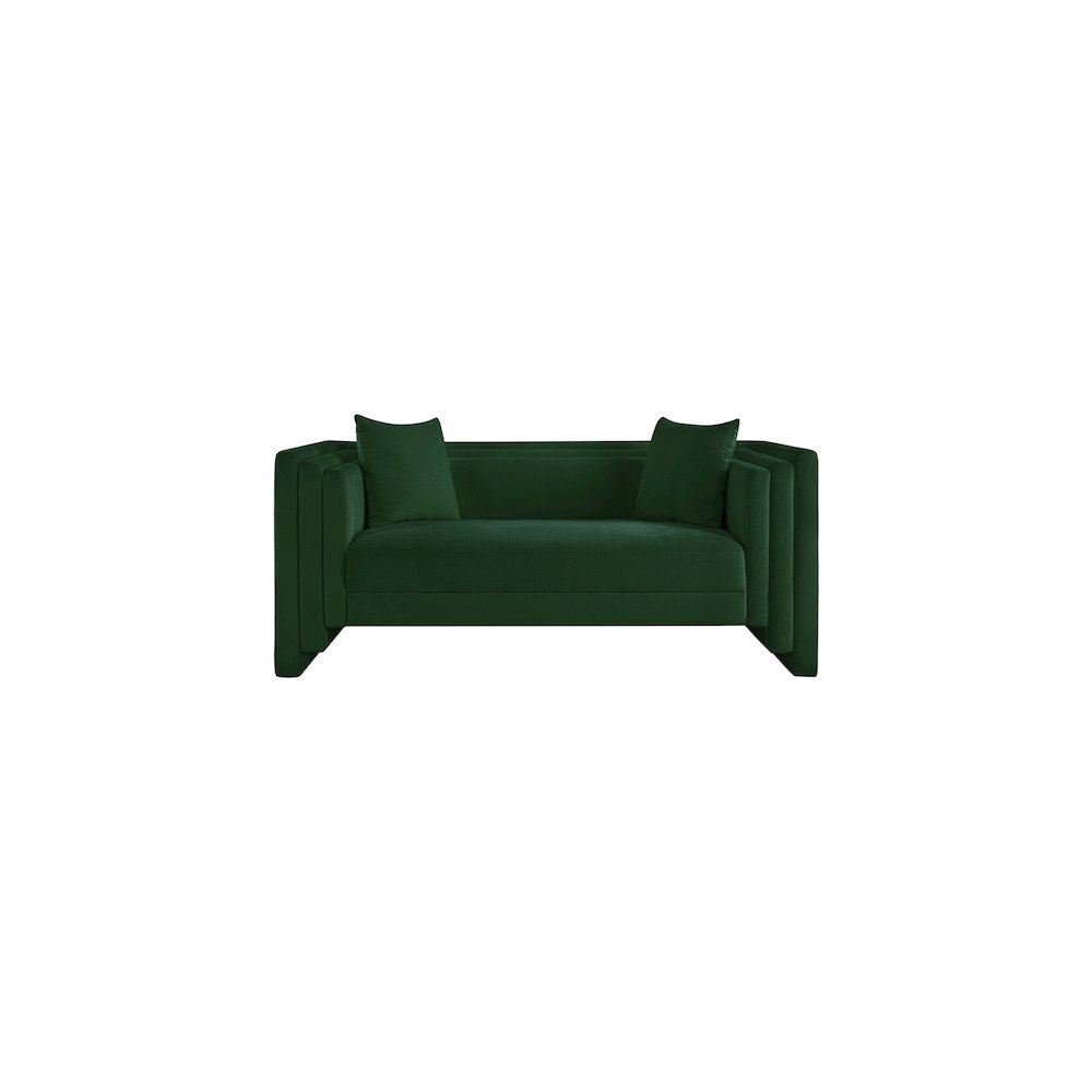 Everett Green Chenille Fabric Loveseat