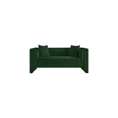 Everett Green Chenille Fabric Loveseat