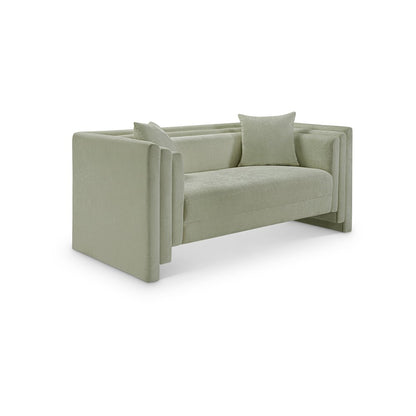 Everett Mint Chenille Fabric Loveseat