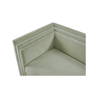 Everett Mint Chenille Fabric Loveseat