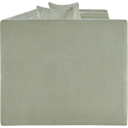Everett Mint Chenille Fabric Sofa
