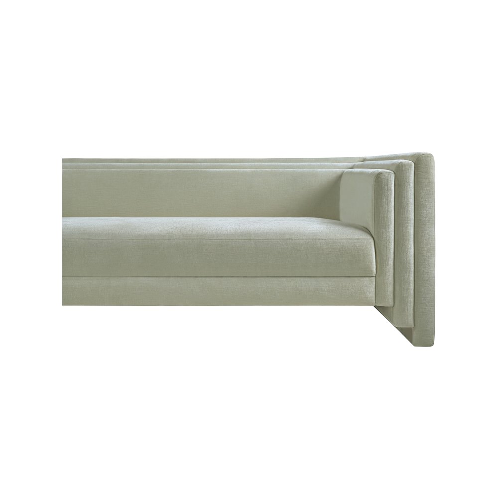 Everett Mint Chenille Fabric Sofa