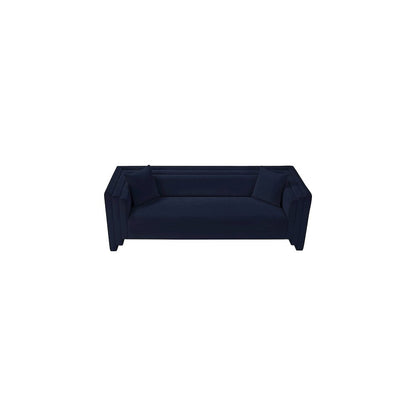 Everett Navy Chenille Fabric Sofa
