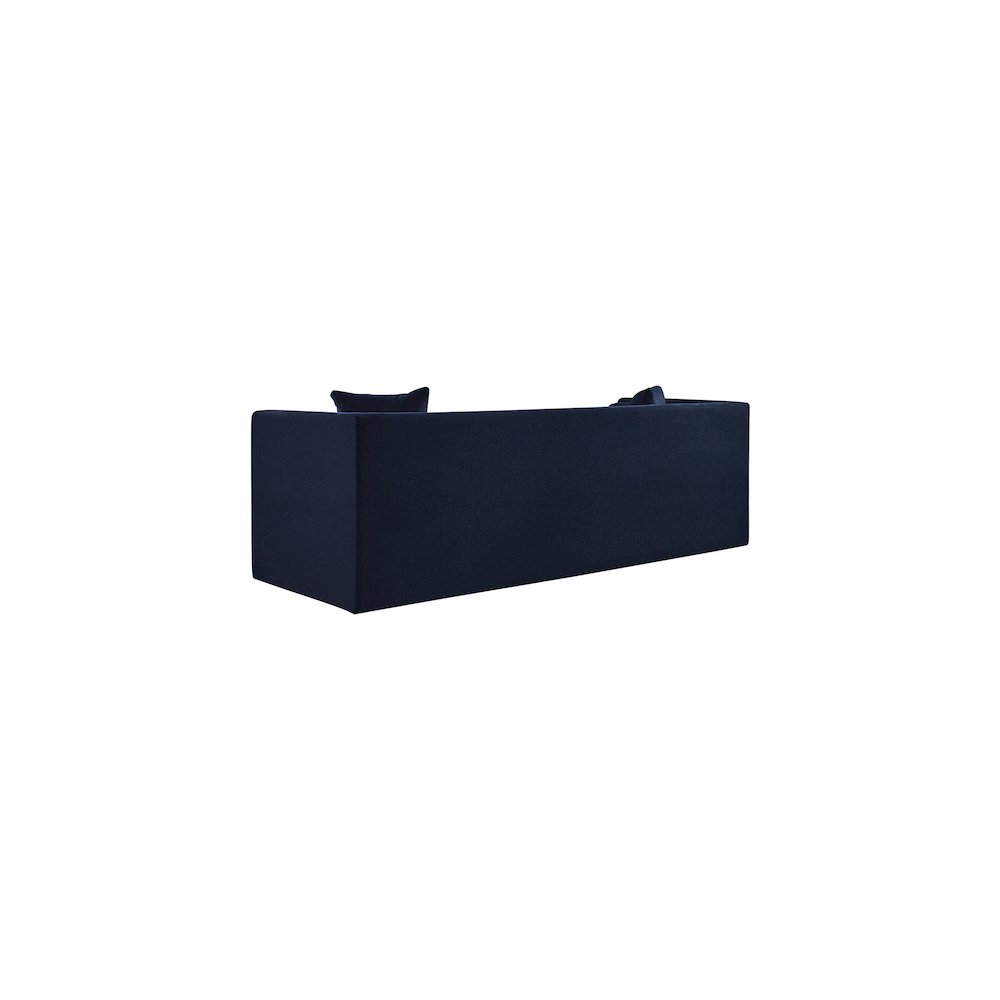 Everett Navy Chenille Fabric Sofa