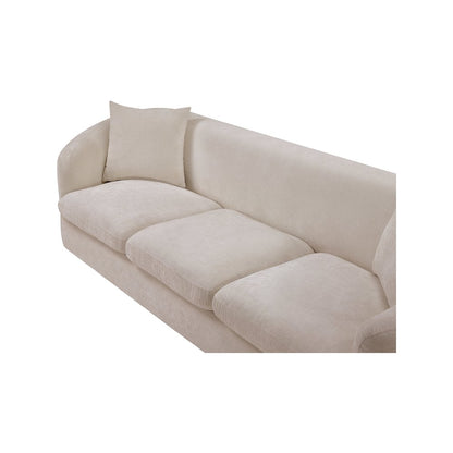 Penelope Beige Chenille Fabric Sofa