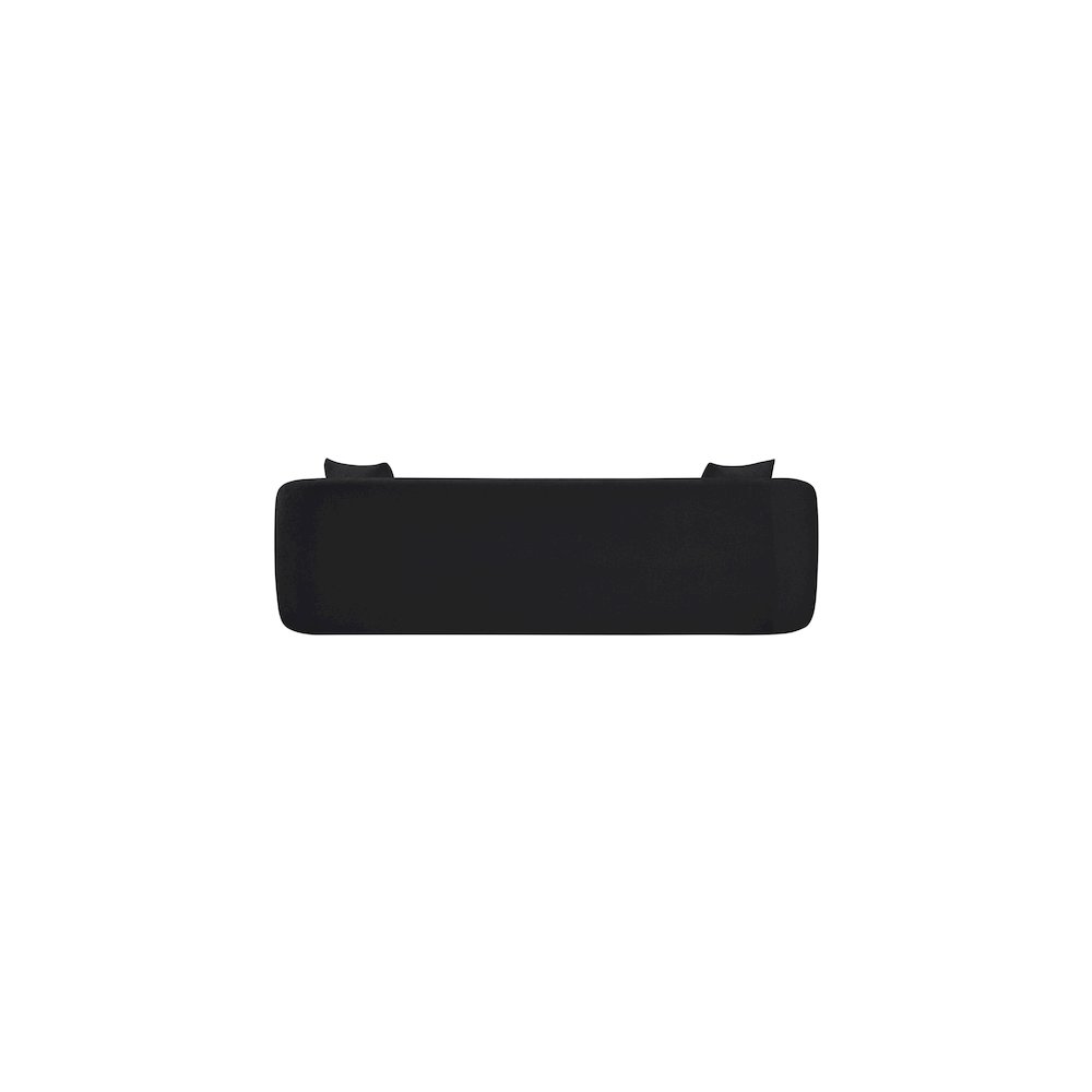 Penelope Black Chenille Fabric Sofa