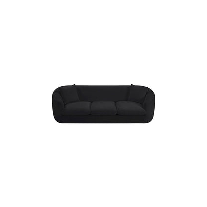 Penelope Black Chenille Fabric Sofa