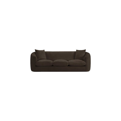 Penelope Brown Chenille Fabric Sofa
