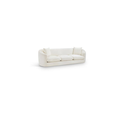 Penelope Cream Chenille Fabric Sofa