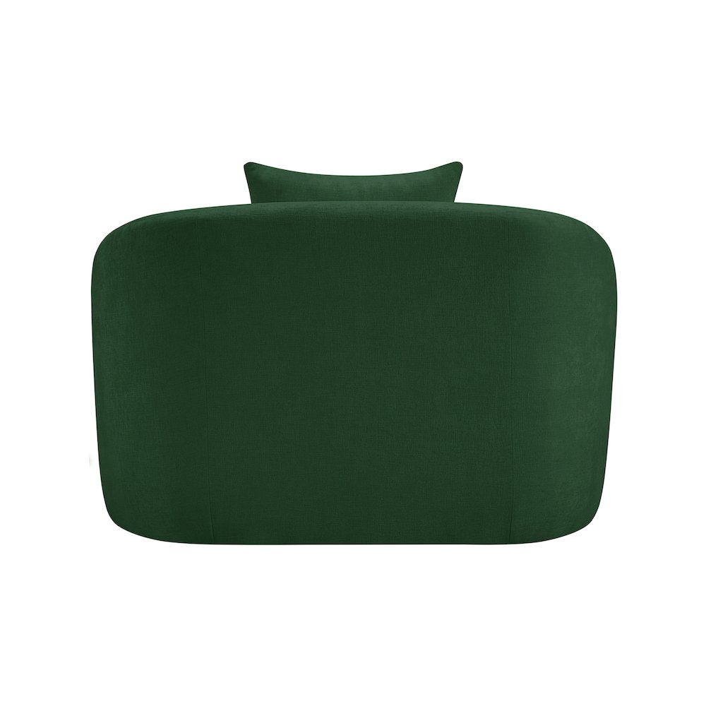Penelope Green Chenille Fabric Chair
