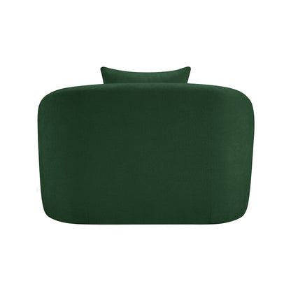 Penelope Green Chenille Fabric Chair