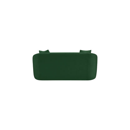 Penelope Green Chenille Fabric Loveseat