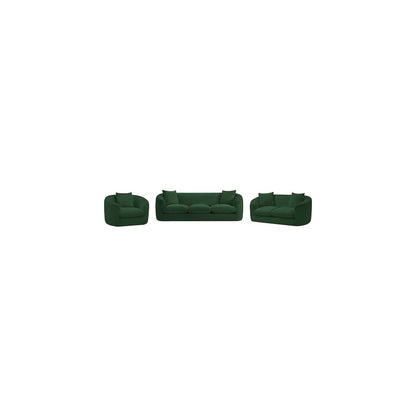 Penelope Green Chenille Fabric Sofa