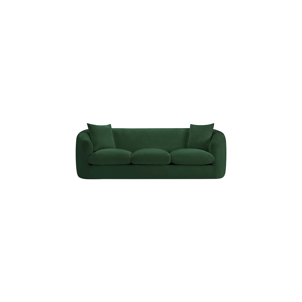 Penelope Green Chenille Fabric Sofa