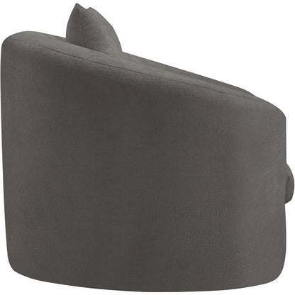 Penelope Grey Chenille Fabric Chair