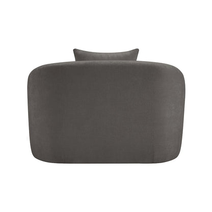 Penelope Grey Chenille Fabric Chair