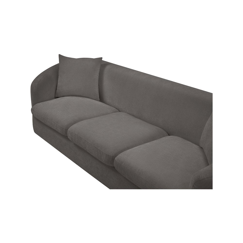 Penelope Grey Chenille Fabric Sofa