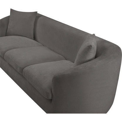 Penelope Grey Chenille Fabric Sofa